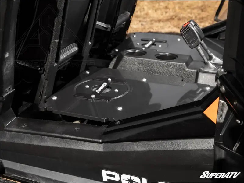 SuperATV Polaris RZR XP Turbo Rear Seat Conversion Kit - Cargo Management