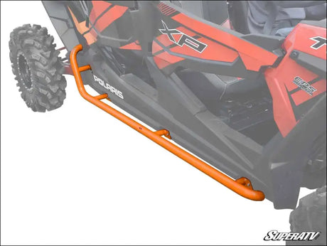 SuperATV Polaris RZR XP4 1000 Rock Sliding Nerf Bars - Orange