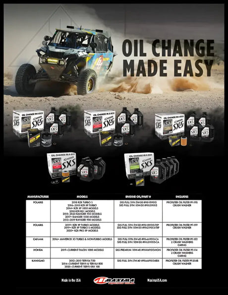 SXS - CAN-AM MAVERICK X3 QUICK CHANGE KIT - Oil Change Kit