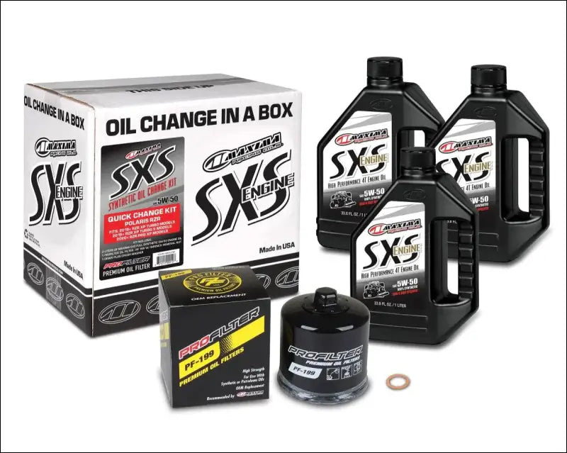 SXS - POLARIS TURBO QUICK CHANGE KIT - 5W-50 - Oil Change Kit