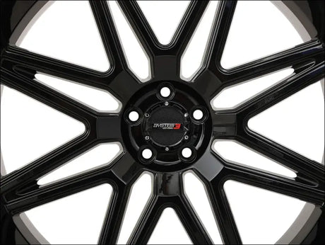 System 3 ST-7 Wheel - Gloss Black - 24x9 / 4x156 / 5 + 4 - Wheels