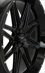 System 3 ST-7 Wheel - Gloss Black - 24x9 / 5x4.5 / 5 + 4 - Wheels