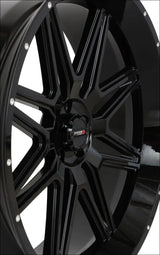 System 3 ST-7 Wheel - Gloss Black/Milled - 20x7 / 4x110 / 4 + 3 - Wheels
