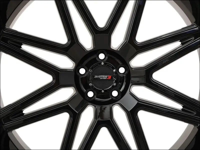 System 3 ST-7 Wheel - Gloss Black/Milled - 20x7 / 4x137 & 4x156 / 4 + 3 - Wheels