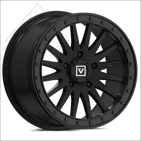 Valor Offroad V06 Beadlock 5-Lug - Satin Black - Wheels