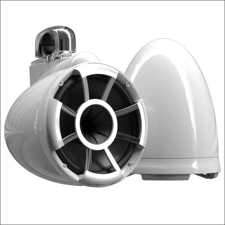 Wet Sounds Revolution Series 10’’ White Tower Speakers - Fixed Clamp (1 7/8’’ - 3’’) - Audio