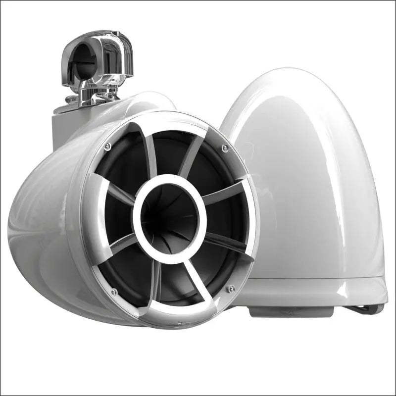 Wet Sounds Revolution Series 10’’ White Tower Speakers - Swivel Clamp (1 7/8’’ - 3’’) - Audio