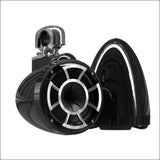 Wet Sounds Revolution Series 8’’ Black Tower Speakers - Swivel Clamp (1 7/8’’ - 3’’) - Audio