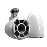 Wet Sounds Revolution Series 8’’ White Tower Speakers - Swivel Clamp Mini (1’’ - 1 7/8’’) - Audio