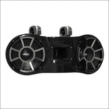 Wet Sounds Revolution Series Dual 10’’ Black Tower Speaker - Fixed Clamp (1 7/8’’ - 3’’) - Audio