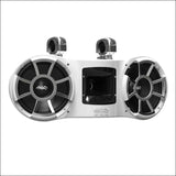 Wet Sounds Revolution Series Dual 10’’ White Tower Speaker - Swivel Clamp (1 7/8’’ - 3’’) - Audio
